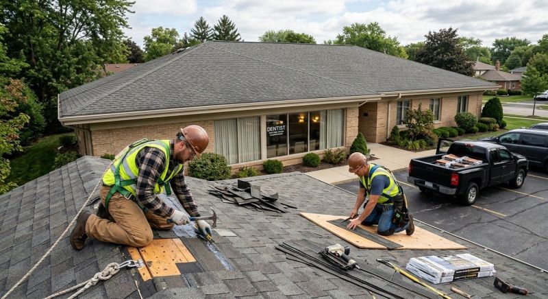 Our team working on Roofing Service projects in Point Pleasant Beach, NJ