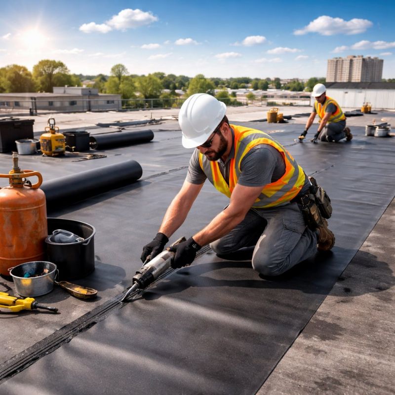 Epdm Roof Installation in Long Branch, NJ