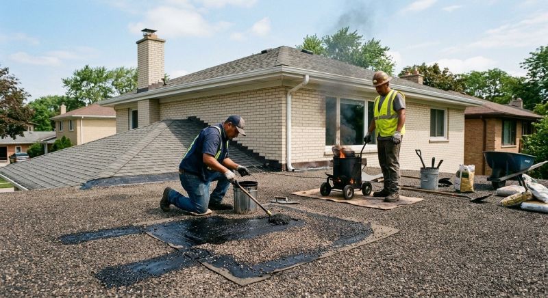 Flat Roof Tar Repair in Point Pleasant Beach, NJ