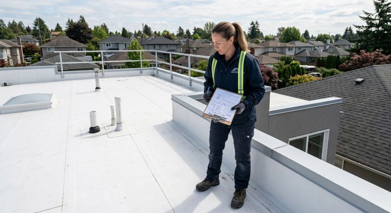Single Ply Roof Inspection in Point Pleasant Beach, NJ