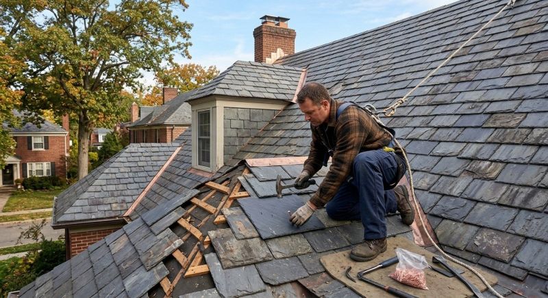 Slate Roof Leak Repair in Point Pleasant Beach, NJ
