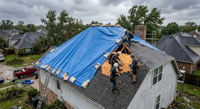 Storm Damage Roof Tarping in Point Pleasant Beach, NJ